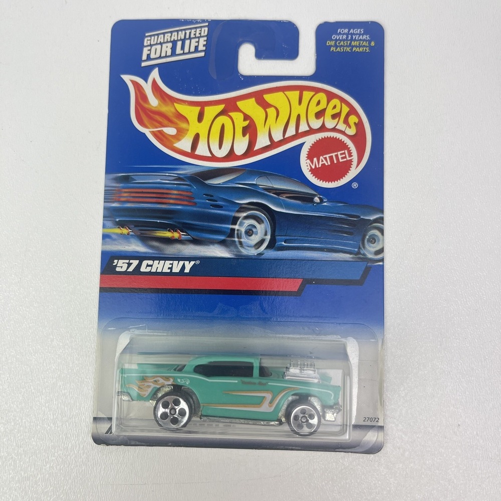 Mattel Hot Wheels '57 Chevy Turquoise Die Cast 1:64 Vintage Collectors - Picture 3 of 4